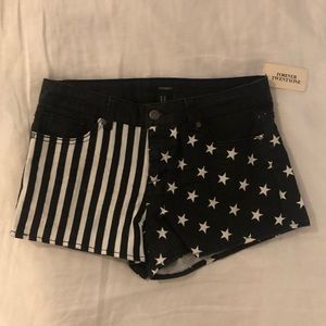 American Flag Forever 21 Shorts (Size 277